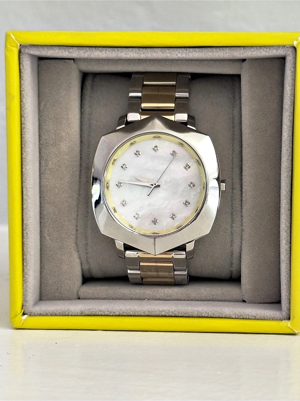 Kendra Scott Dira 38mm Watch Two Tone Ivory Mother-of-Pearl Two-Tone Watch NWT
